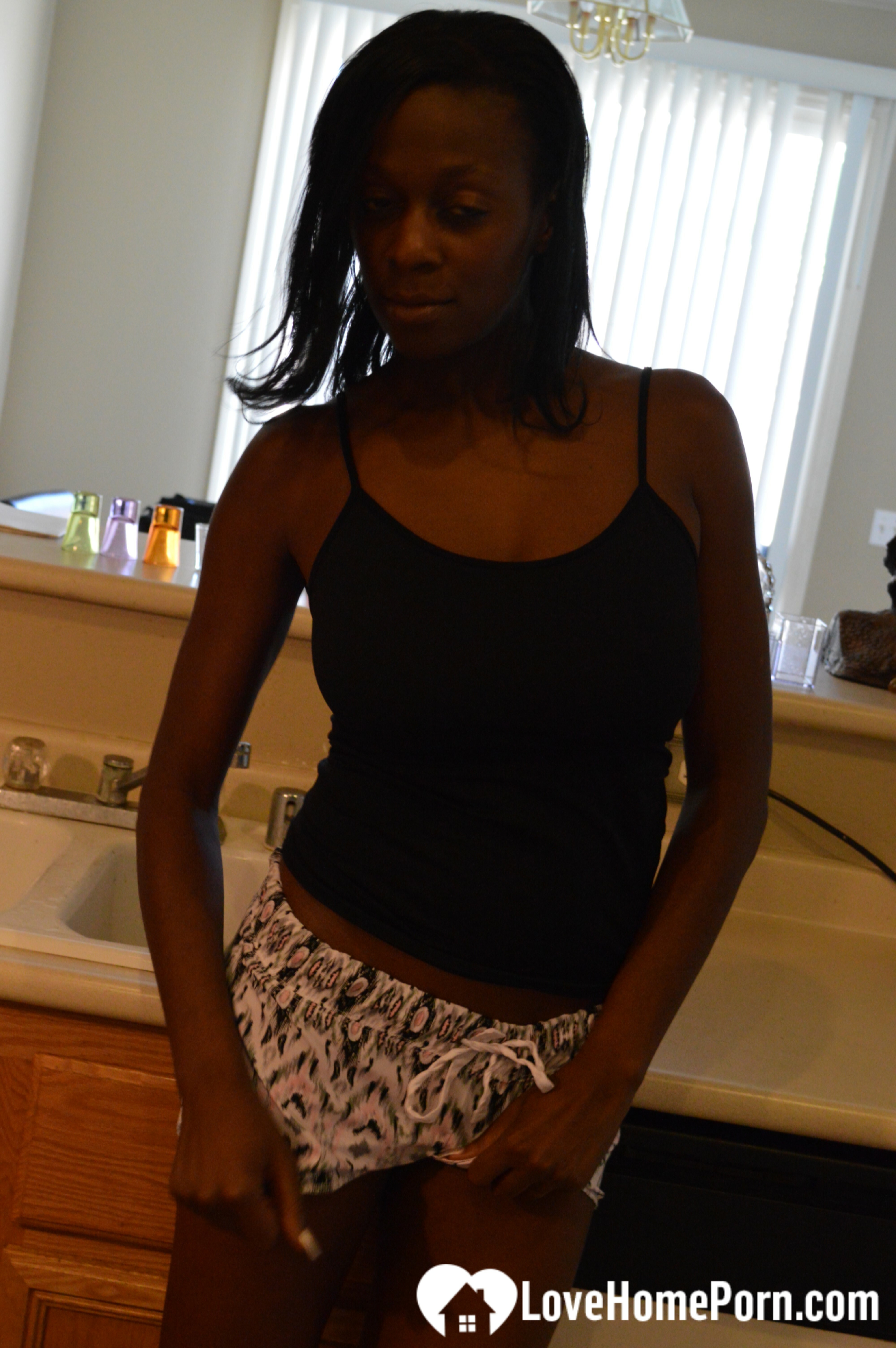 Ebony woman shows off both sides of her — 12