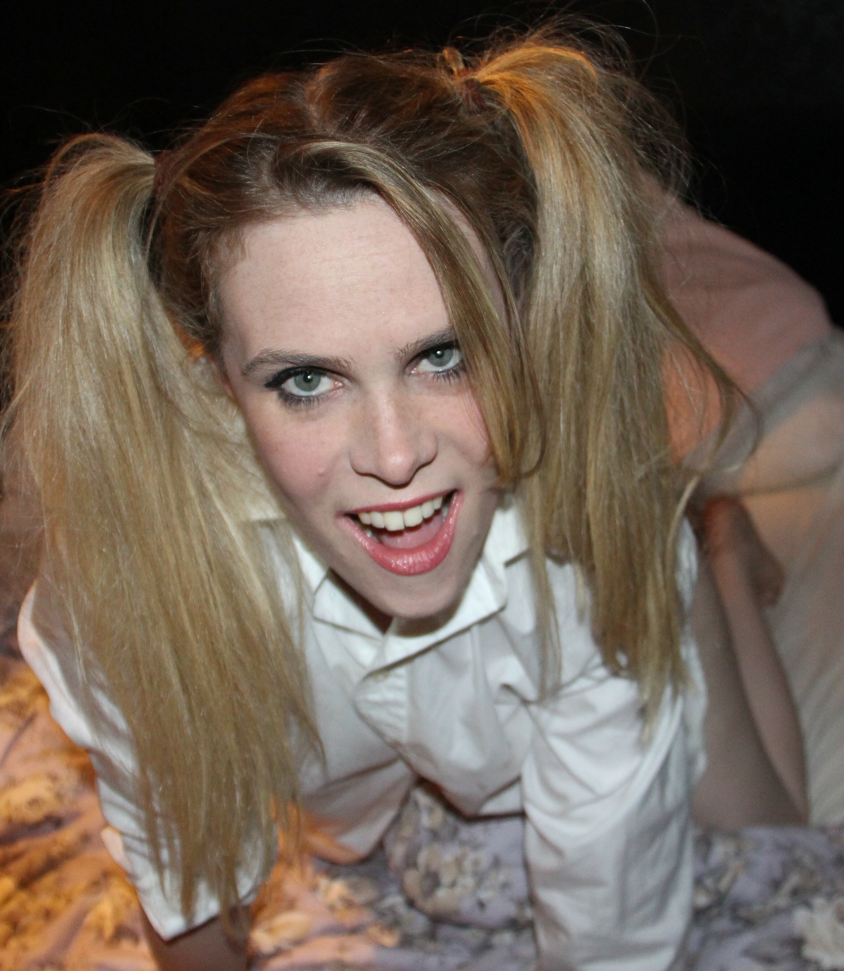 Pale blonde pigtails blowjob Cumslut — 13